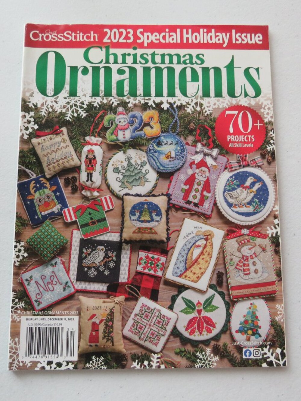 Christmas Ornaments Cross Stitch 2023 Special Holiday Issue December 2023